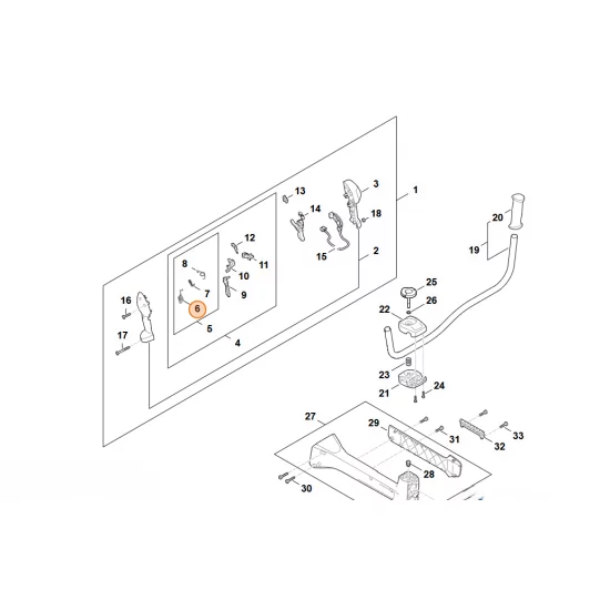 STIHL  Sprężyna ramieniowa FA03 182 4501